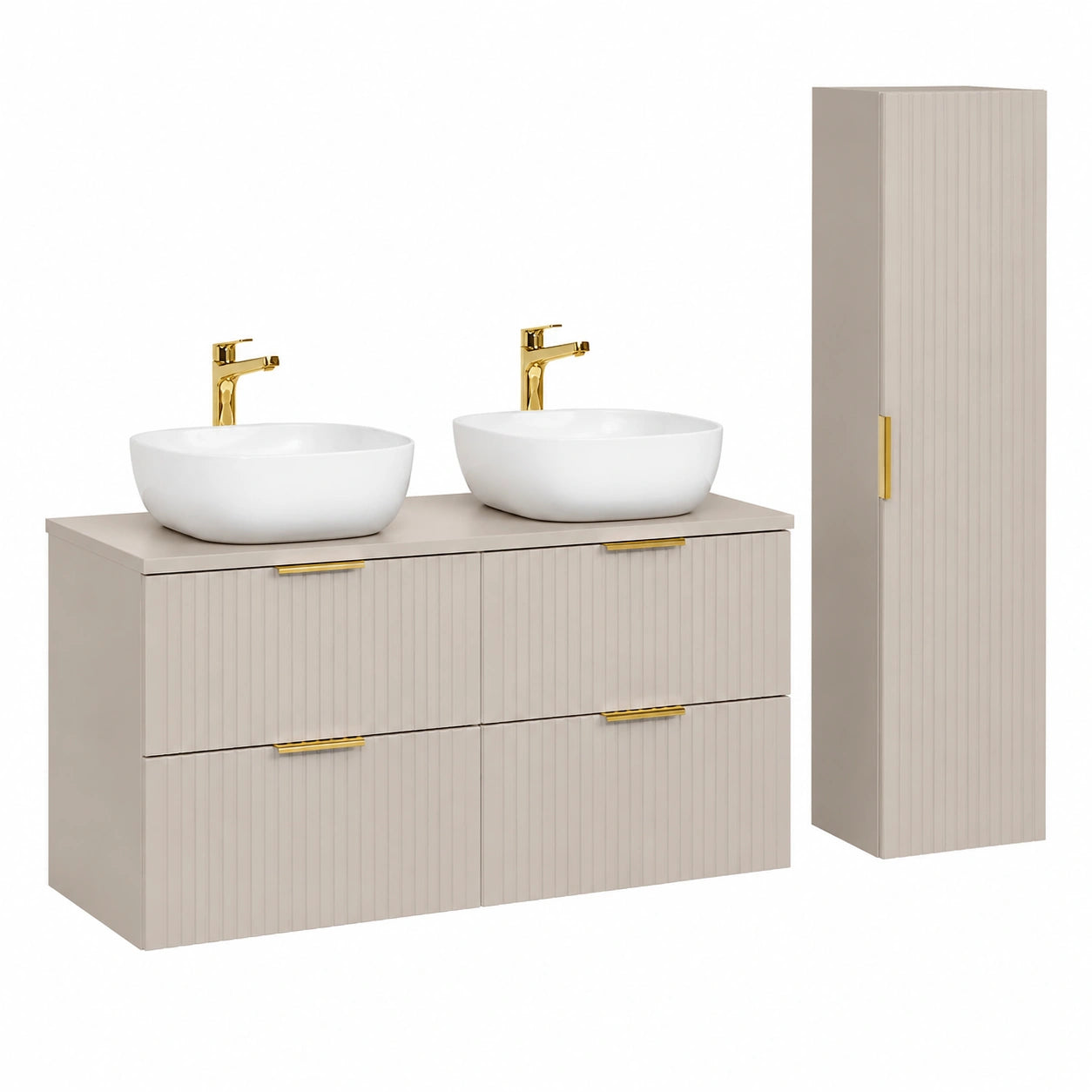 Ensemble de meubles de salle de bain, 2 pièces, pour la salle de bain