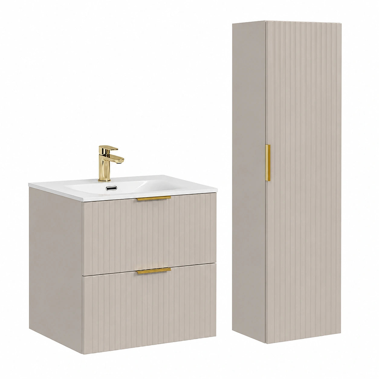 Ensemble de meubles de salle de bain, 2 pièces, pour la salle de bain