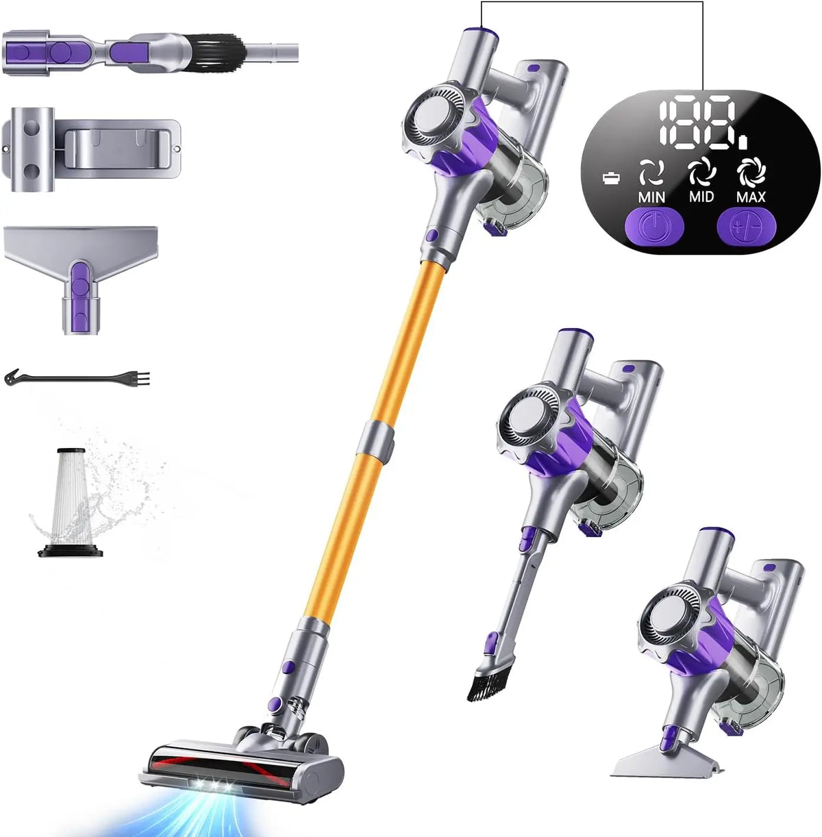 Aspirateur 450W/40KPA – sans fil, 450W