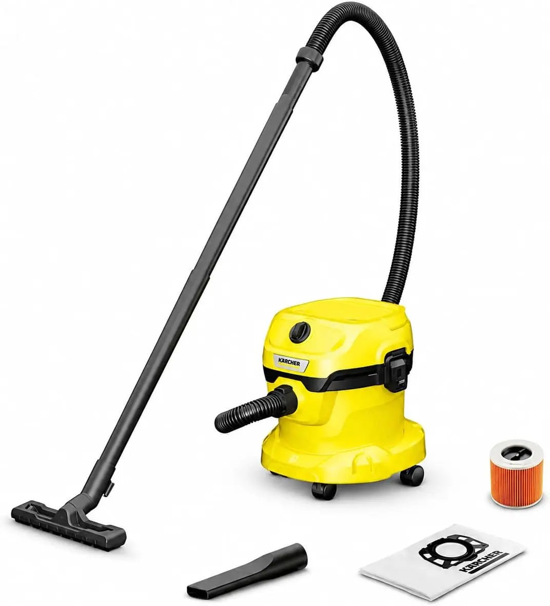 Kärcher aspirateur V-12/4/18/C – 1000 W, 12 l, jaune