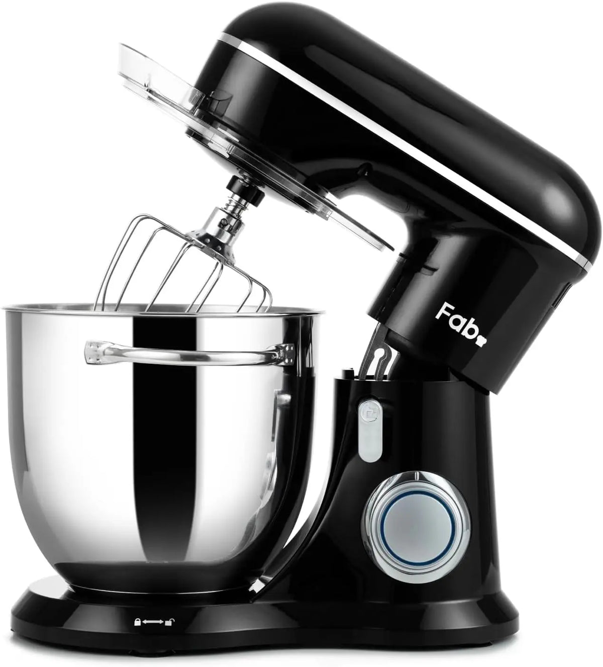 Robot pâtissier – 1300W, 6L, argenté