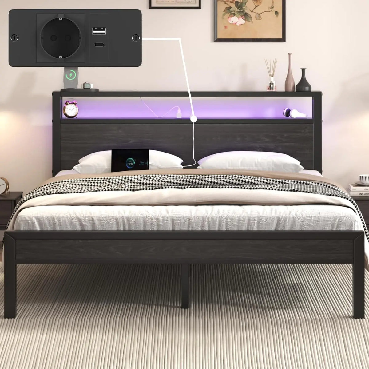 Lit ou sommier – noir
