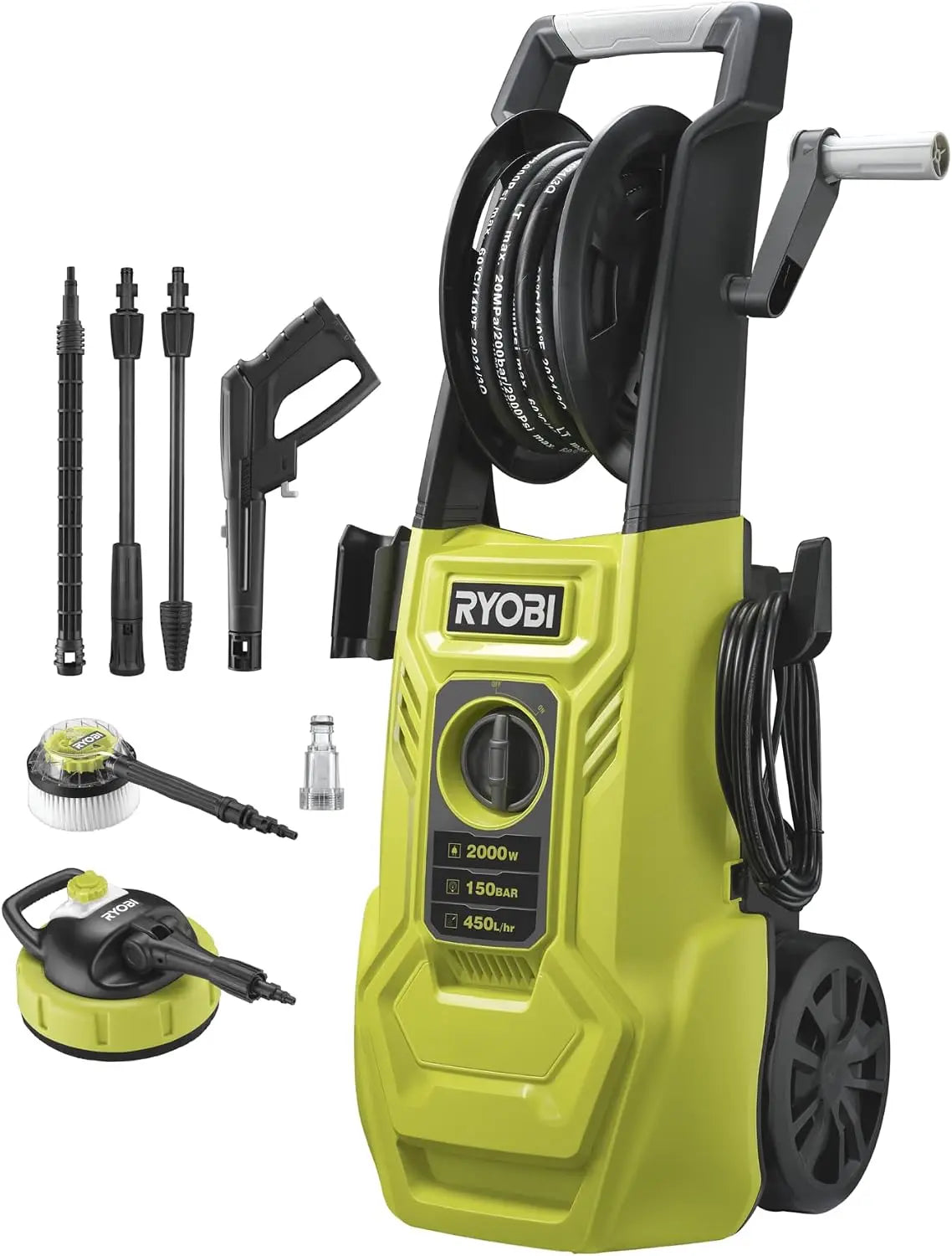 RYOBI nettoyeur haute pression RY150PWA – 2000W