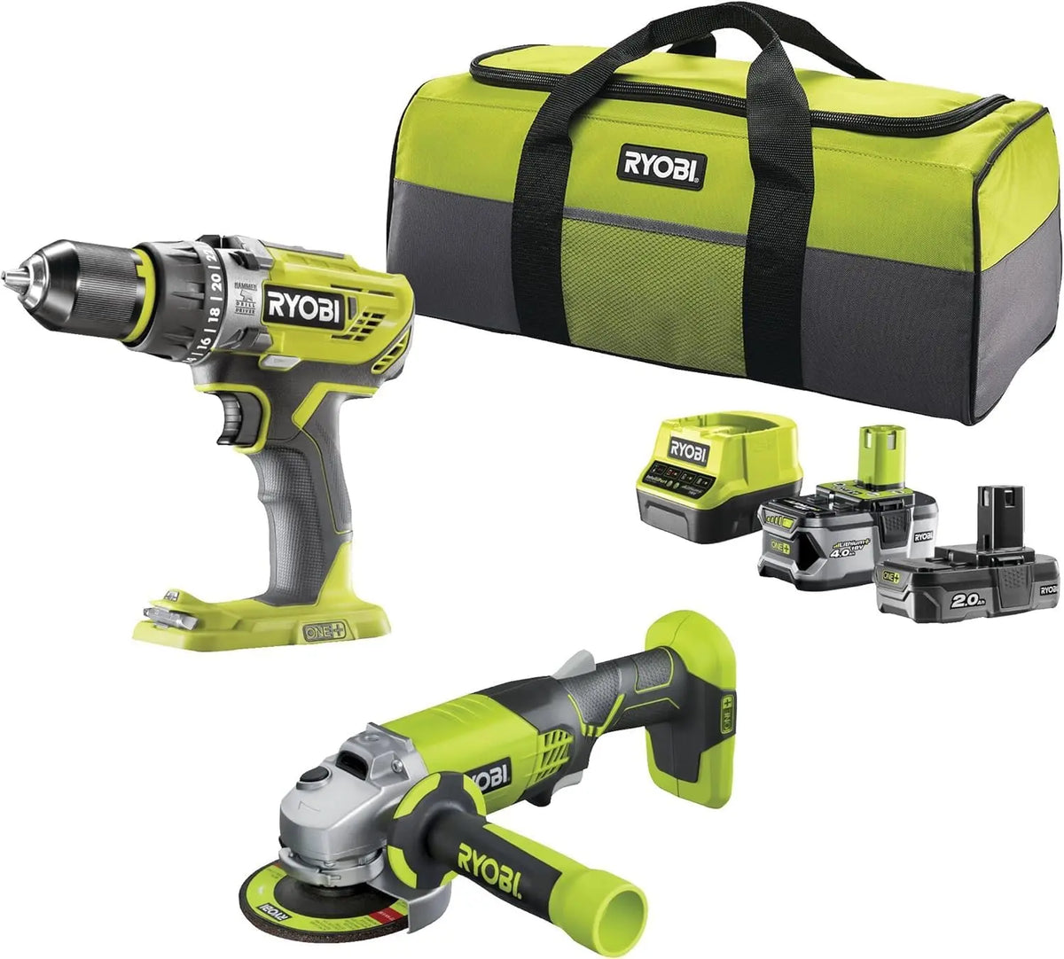 RYOBI outillage R18PDAG-242S – 18 V, 4Ah
