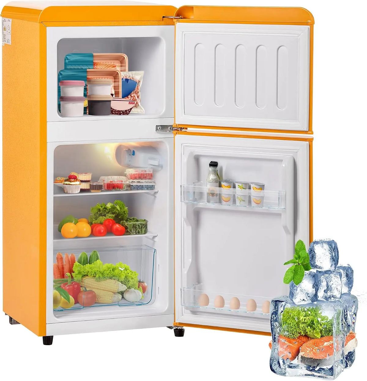 Réfrigérateur – 60L, jaune