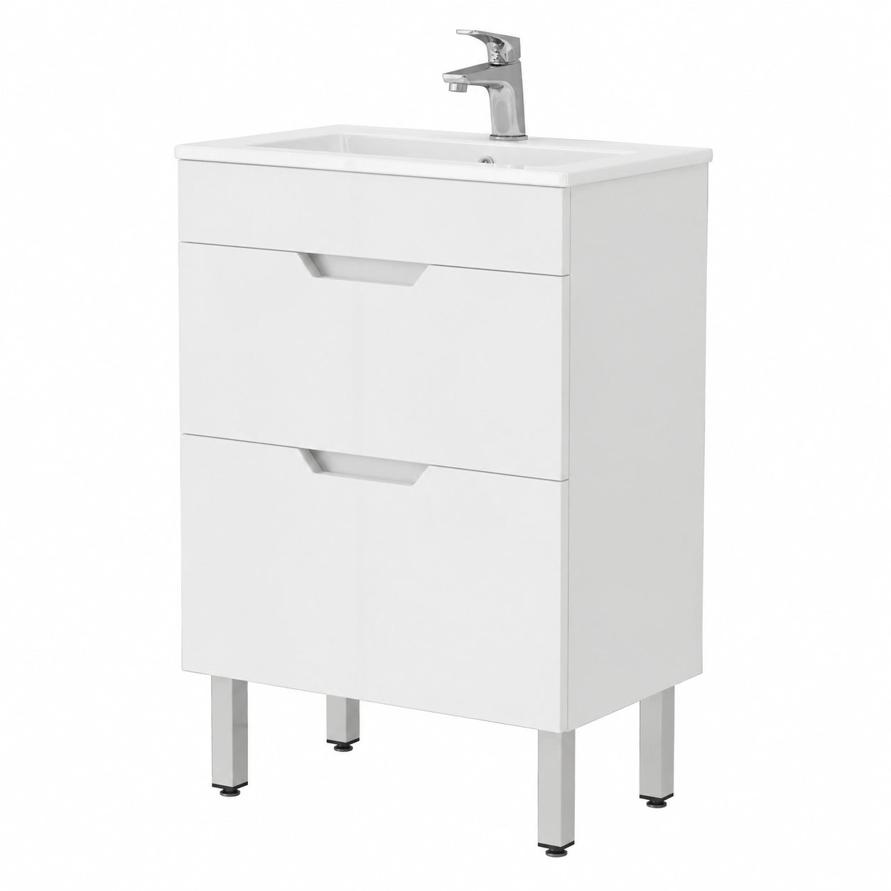 Ensemble de meubles de salle de bain, coloris blanc, pour la salle de bain