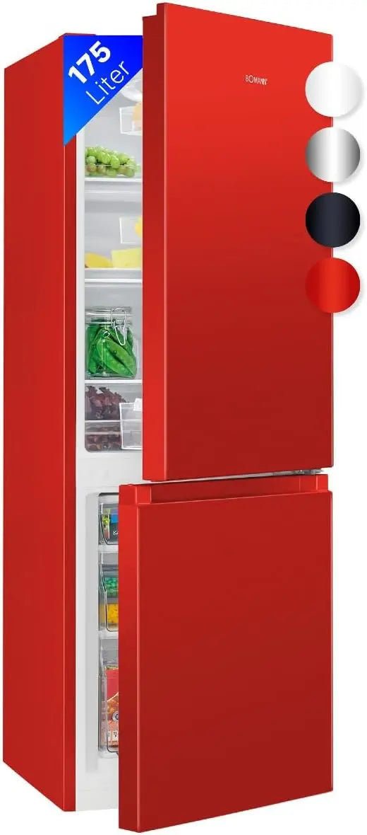 Bomann réfrigérateur – 175 L, rouge