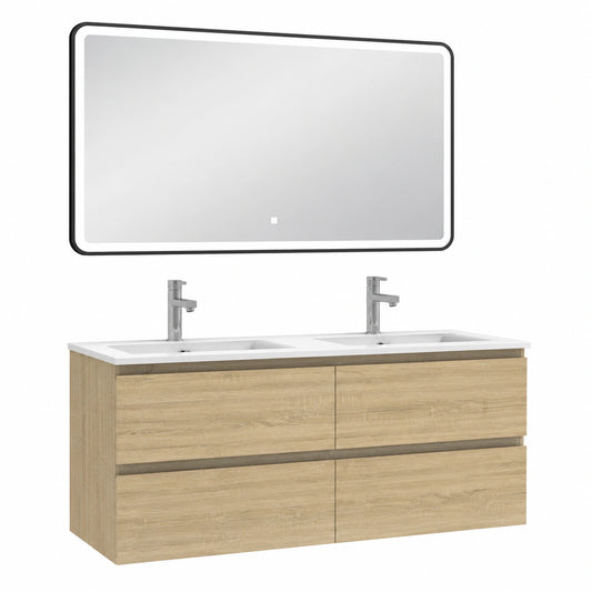 Ensemble de meubles de salle de bain, en chêne, pour la salle de bain