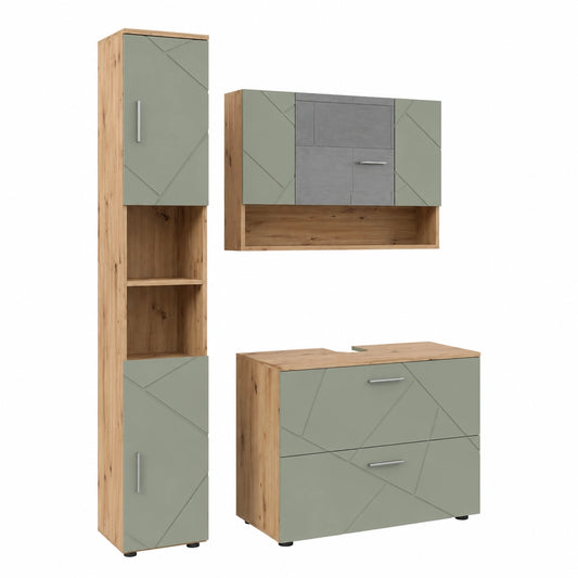 Ensemble de meubles de salle de bain, coloris vert, pour la salle de bain