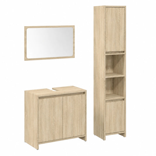 Armoire, avec rangement, en chêne, 3 pièces, pour la chambre