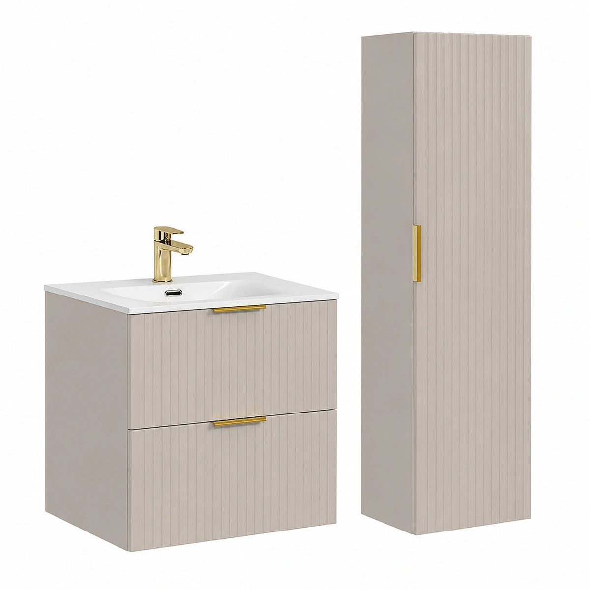 Ensemble de meubles de salle de bain, 2 pièces, pour la salle de bain