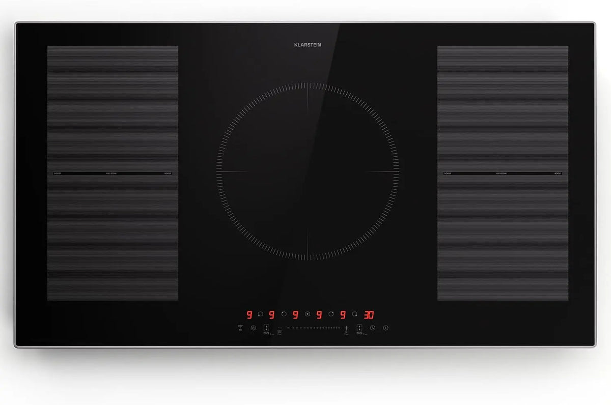 Klarstein plaque de cuisson – 7000W, noir, argenté