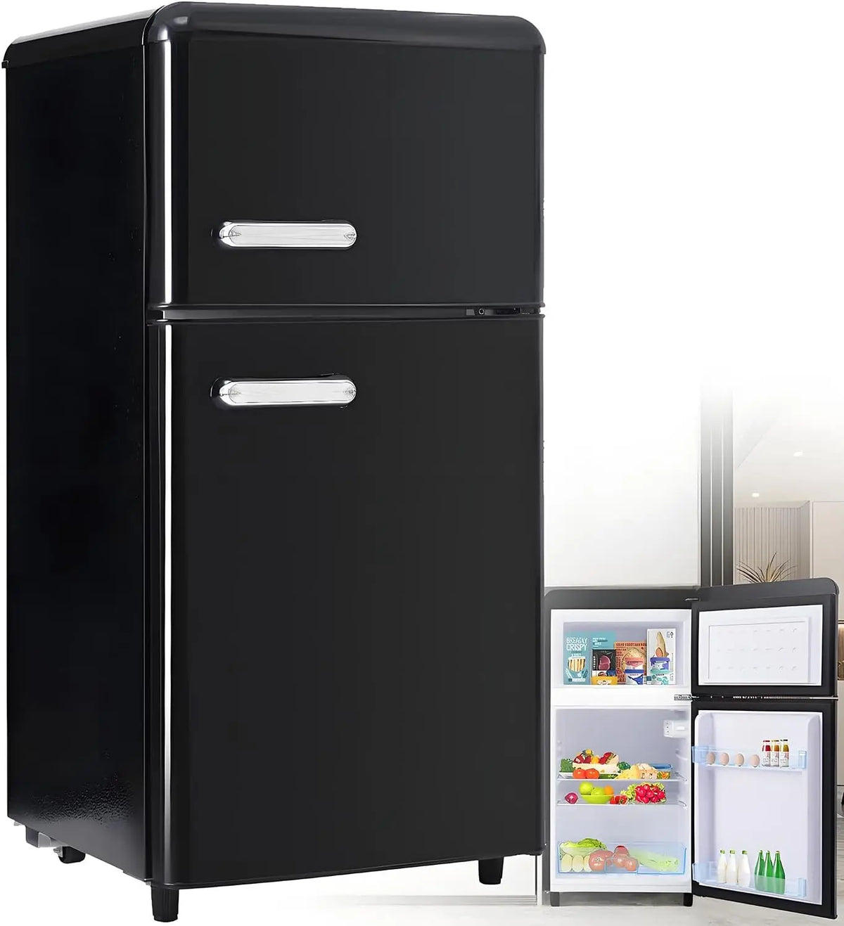 Réfrigérateur-congélateur réfrigérateur – 60 litres, noir