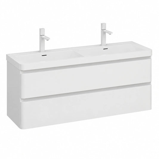 Ensemble de meubles de salle de bain, 2 pièces, 120 x 48 x 55 cm, pour la salle de bain