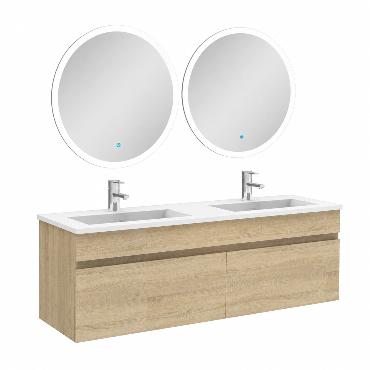 Ensemble de meubles de salle de bain, en chêne, pour la salle de bain