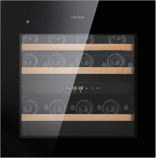 Cecotec cave à vin C-20 – 36 bouteilles, 60x60cm, noir