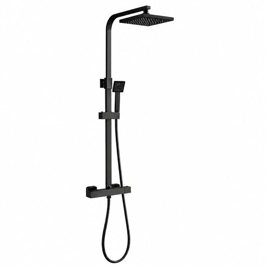 Ensemble de meubles de salle de bain, réglable, coloris noir, pour la salle de bain