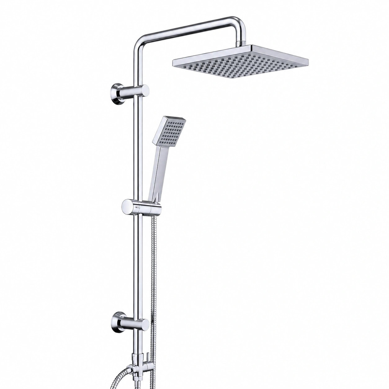 Robinet extérieur, réglable, en acier inoxydable, 20 x 20 cm, pour le jardin ou la terrasse