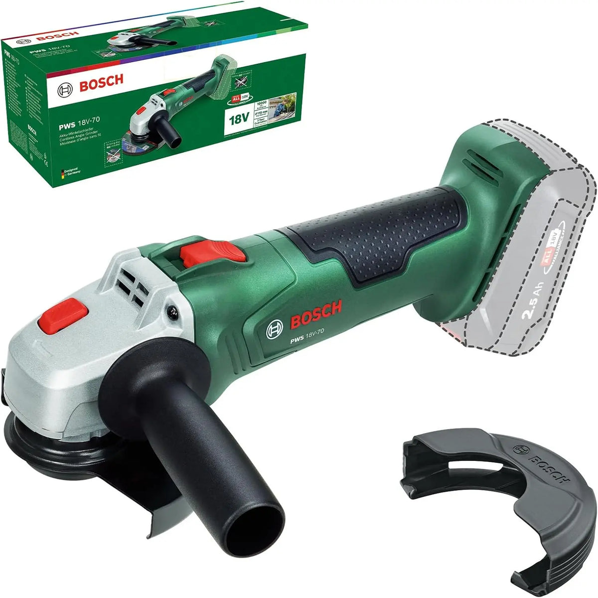 Bosch meuleuse 18V-70 – sans fil, 18V