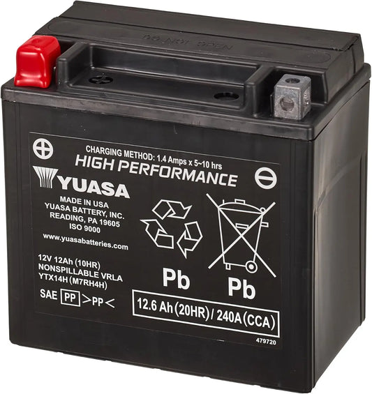 Yuasa batterie YTX14H – 12 V