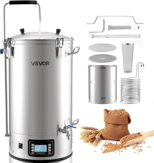 VEVOR système de brassage – électrique, manuel, 60 L