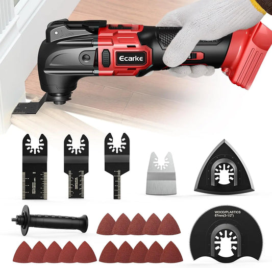 Ecarke outil multifonction – sans fil, 18V, rouge