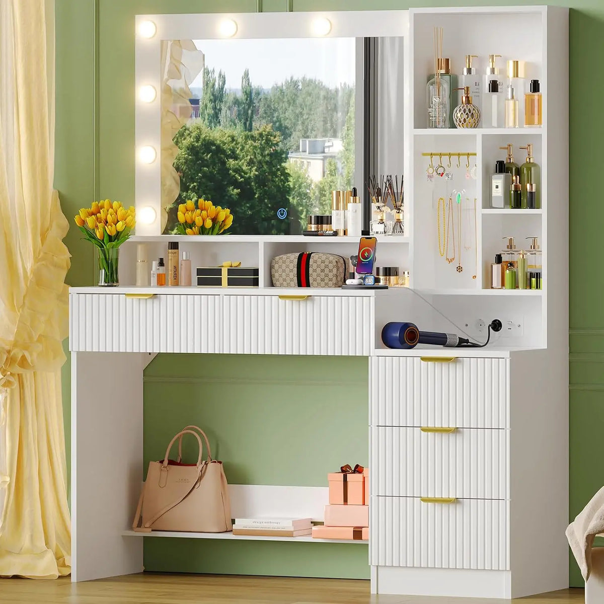 Devoko coiffeuse – blanc