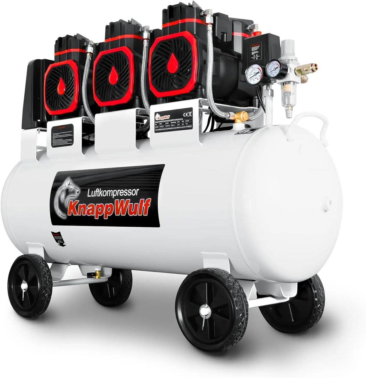 KnappWulf compresseur KW6100 – 230 V, 3300 W, 100 l, 10 bar