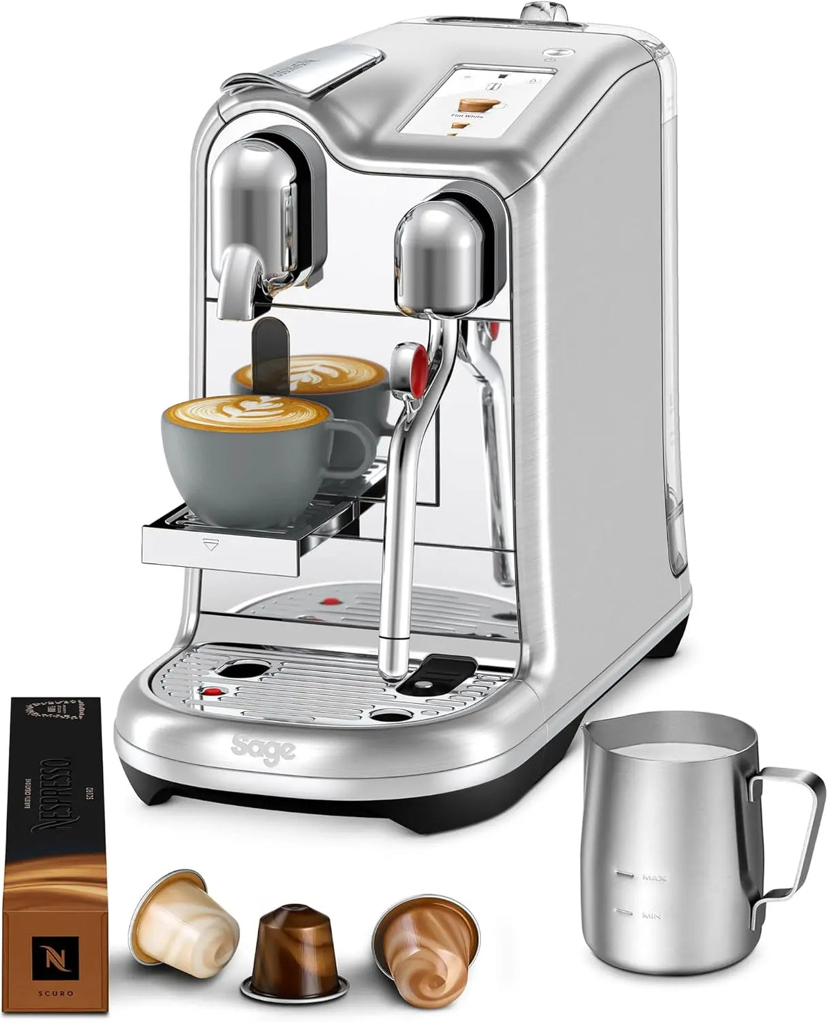 Nespresso machine à café SNE900BSS – argenté