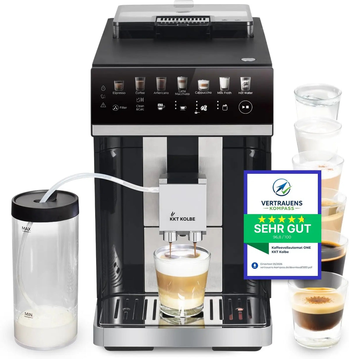 KKT machine à café – 7 niveaux, 15 bar