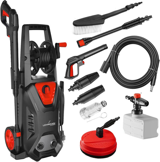 Lehmann nettoyeur haute pression – 1800 W, 450 l, 220 Bar, noir, rouge