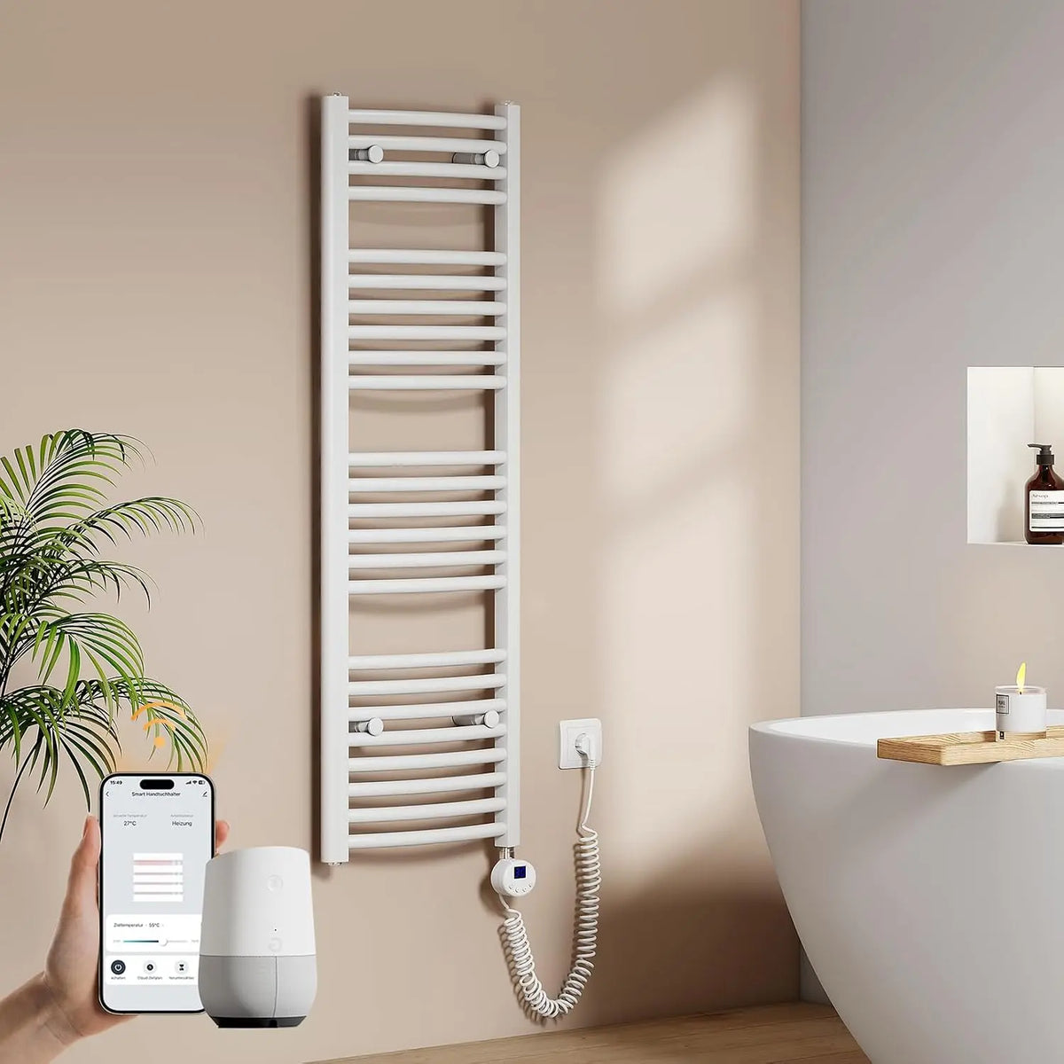 EMKE équipement réseau – 120x40 cm, blanc