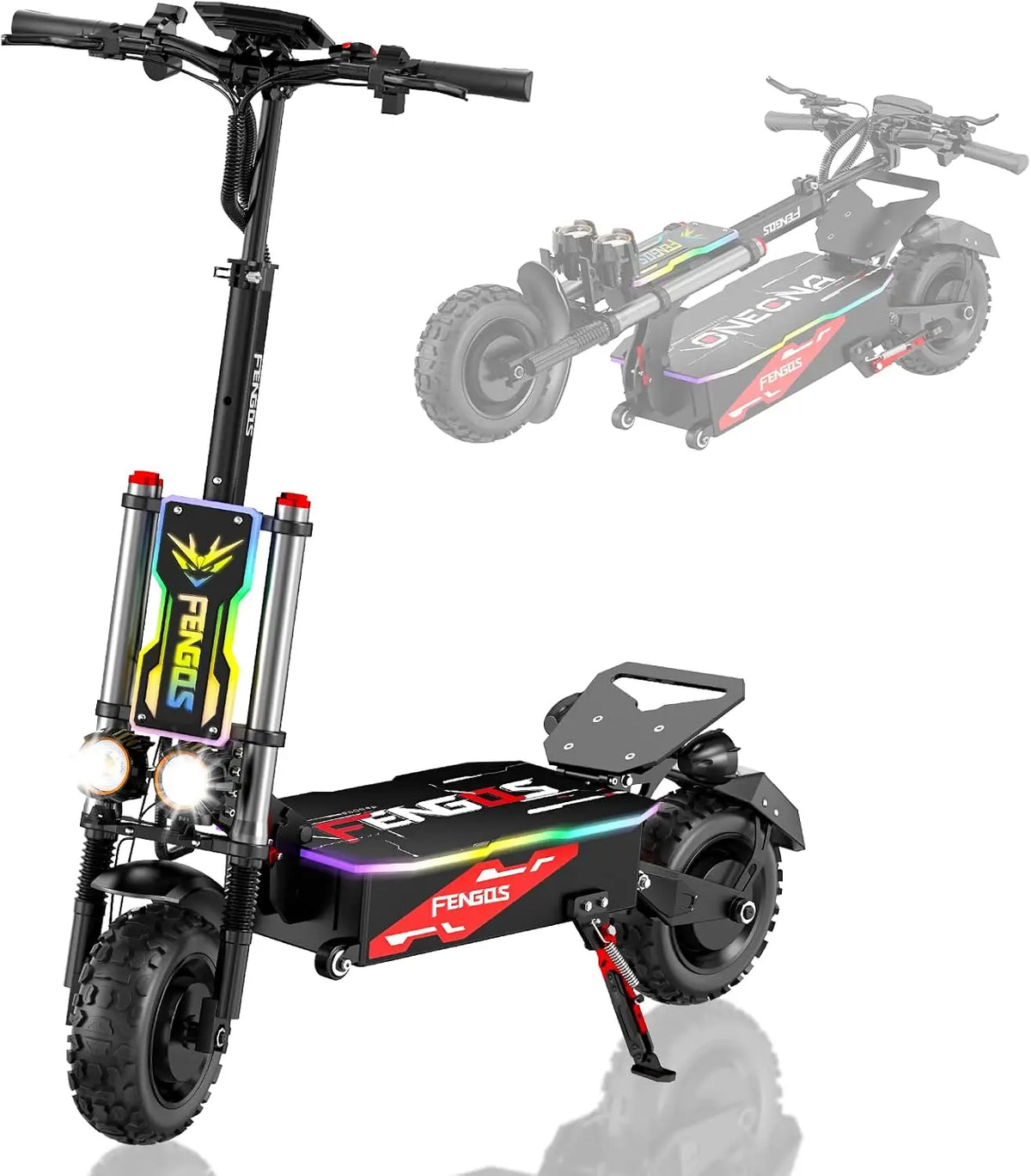 Trottinette – électrique, 11 pouces, 60V, 5600W, 38Ah
