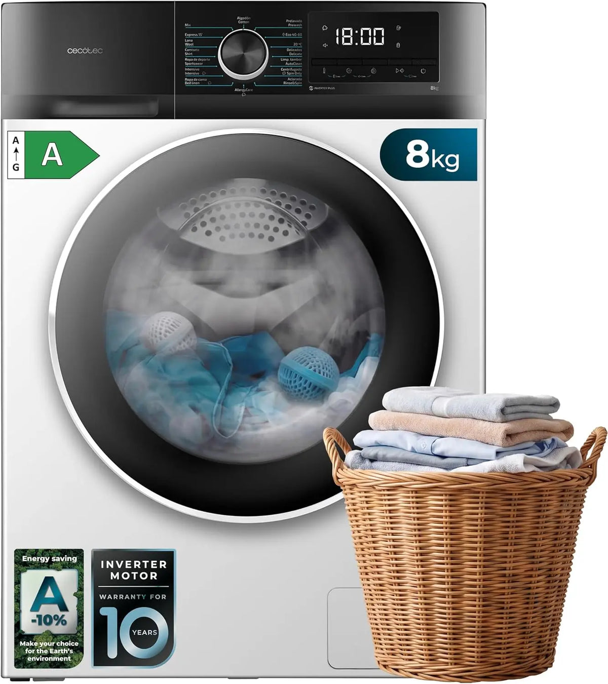 Cecotec lave-linge