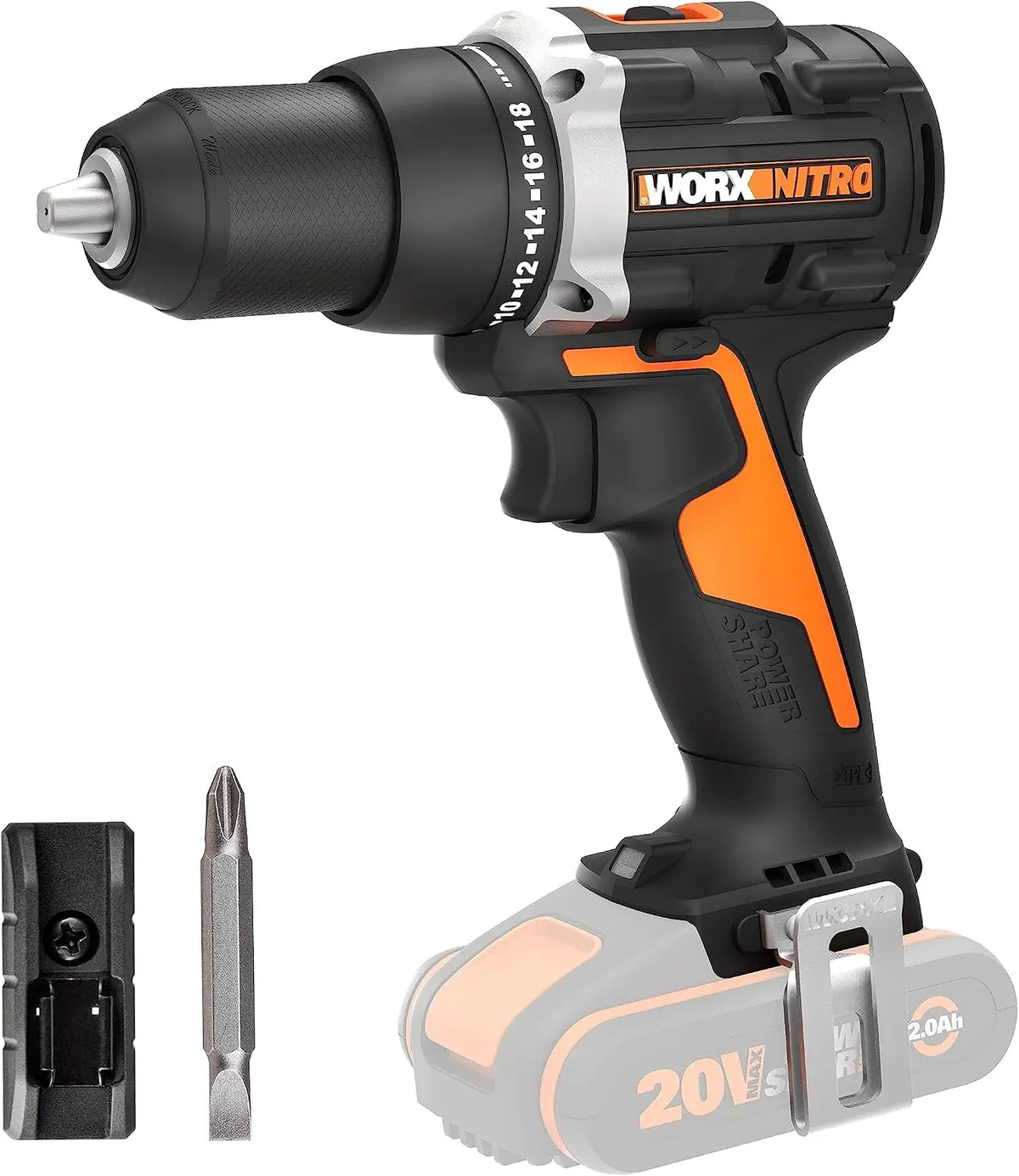 WORX perceuse-visseuse WX102.9 – 20V, 60 Nm